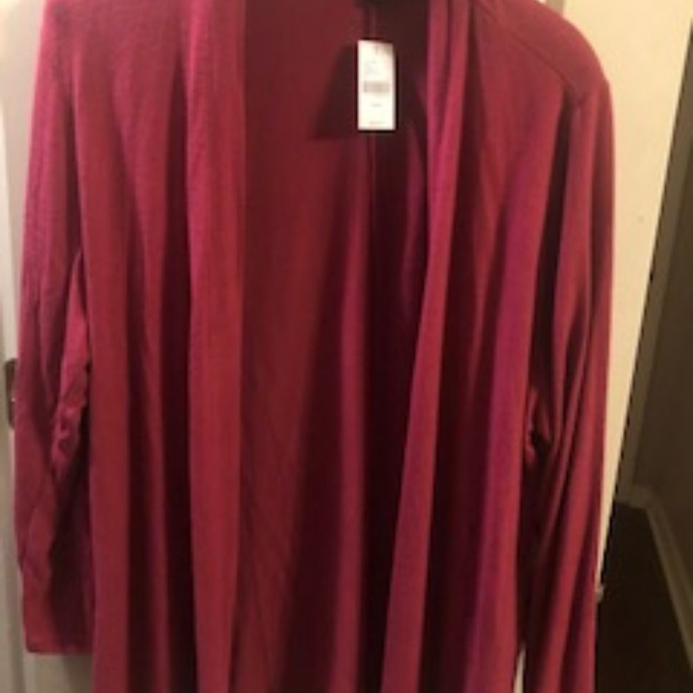 Lane Bryant Fuschia Cardigan NWT